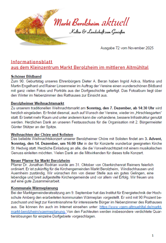 Infoblatt Ausgabe 72